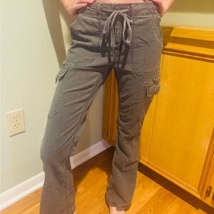 American Eagle Dark Gray Cargo Pants size 000